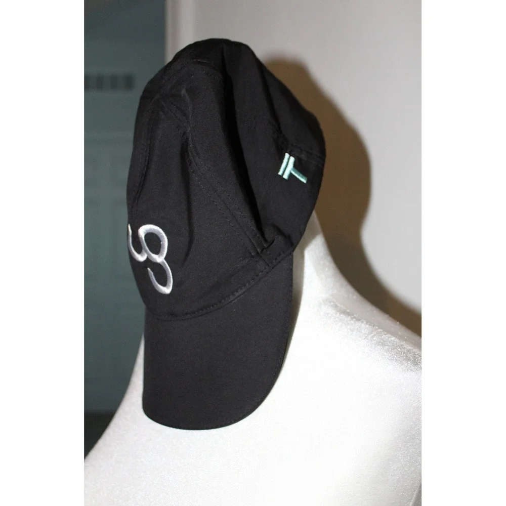 Topknot Camp Gladiator Ponytail‎ Hat Black Magnetic Closure Baseball Cap S/M